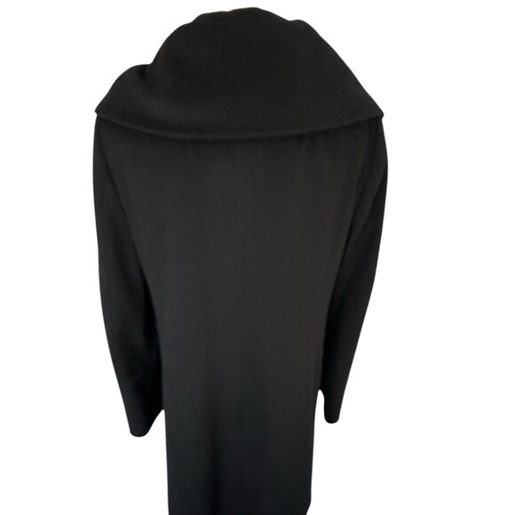 Cinzia Rocca Ing Loro Piana Italy Superfine Wool Coat Lined Black Size 6 - Picture 14 of 16